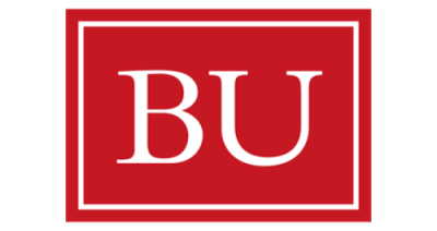 Image contains a red rectangle with the letters B and U inside in white.