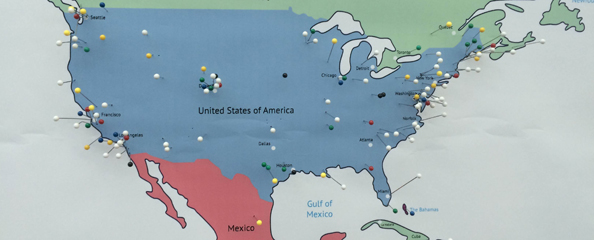 Citizen Science Associaton Conference Attendee Map