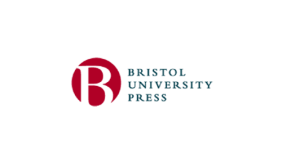 A red circle with the letter "B" inside. Text to the right reads "Bristol University Press."