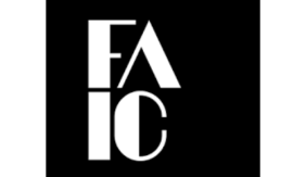 Image is a black square with white letters at the center reading "FAIC"